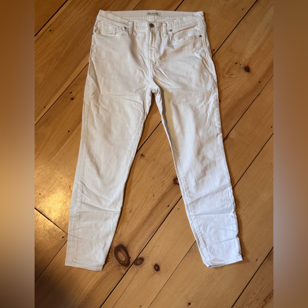 Madewell High Rise Skinny Jeans - White